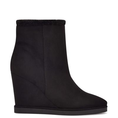 Nine West Apres Wedge Schwarz | 5417AHDTV