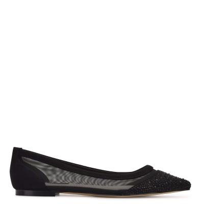 Nine West Bogus Pointy Kappe Schwarz Schwarz | 5940RGEXD