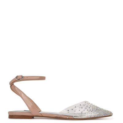 Nine West Briya Pointy Kappe Beige | 7951WESUP