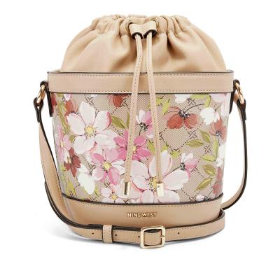 Nine West Laylin Drawstring Bucket Blumen | 7953DGFTO