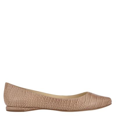 Nine West Speakup Almond Kappe Aprikose Schlangenoptik | 1275JXRGA