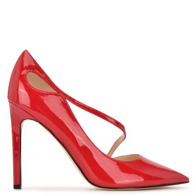 Nine West Twirl Pointy Kappe Rot | 0347QCMAD