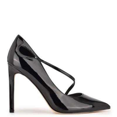 Nine West Twirl Pointy Kappe Schwarz | 5231MNABZ