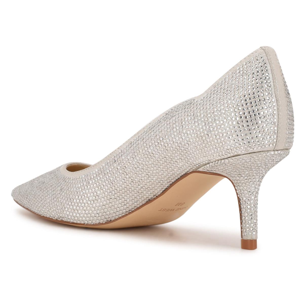 Nine West Abaline Rhinestone Pointy Kappe Silber | 0159IVQSN