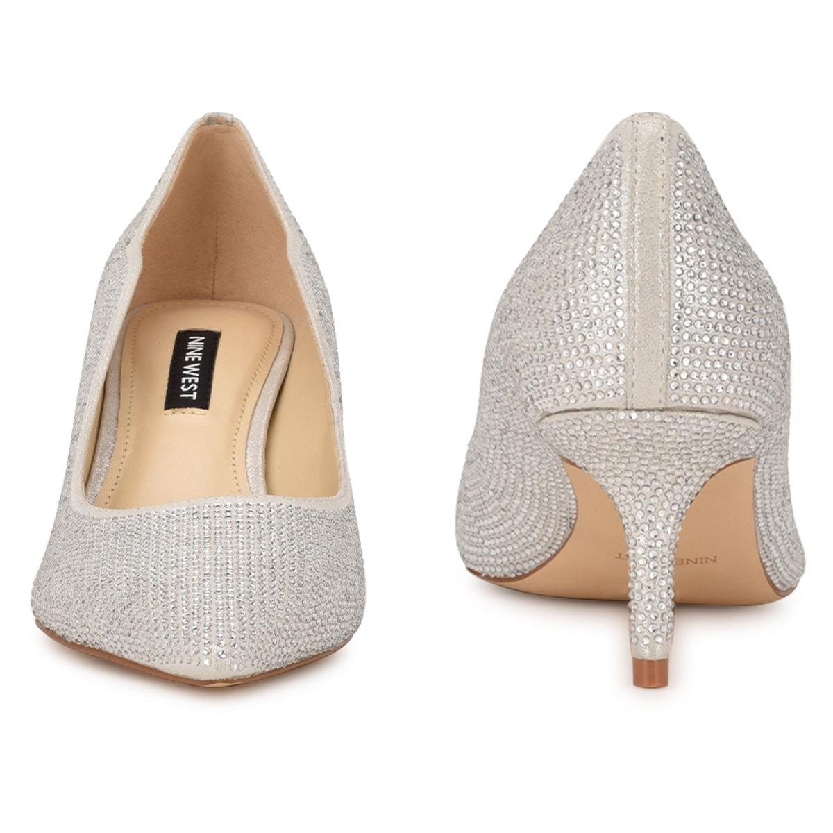 Nine West Abaline Rhinestone Pointy Kappe Silber | 0159IVQSN