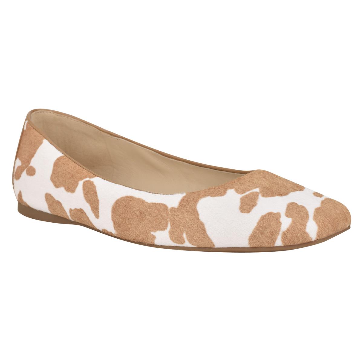 Nine West Alena Square-Kappe Braun Weiß | 0167ROUZX