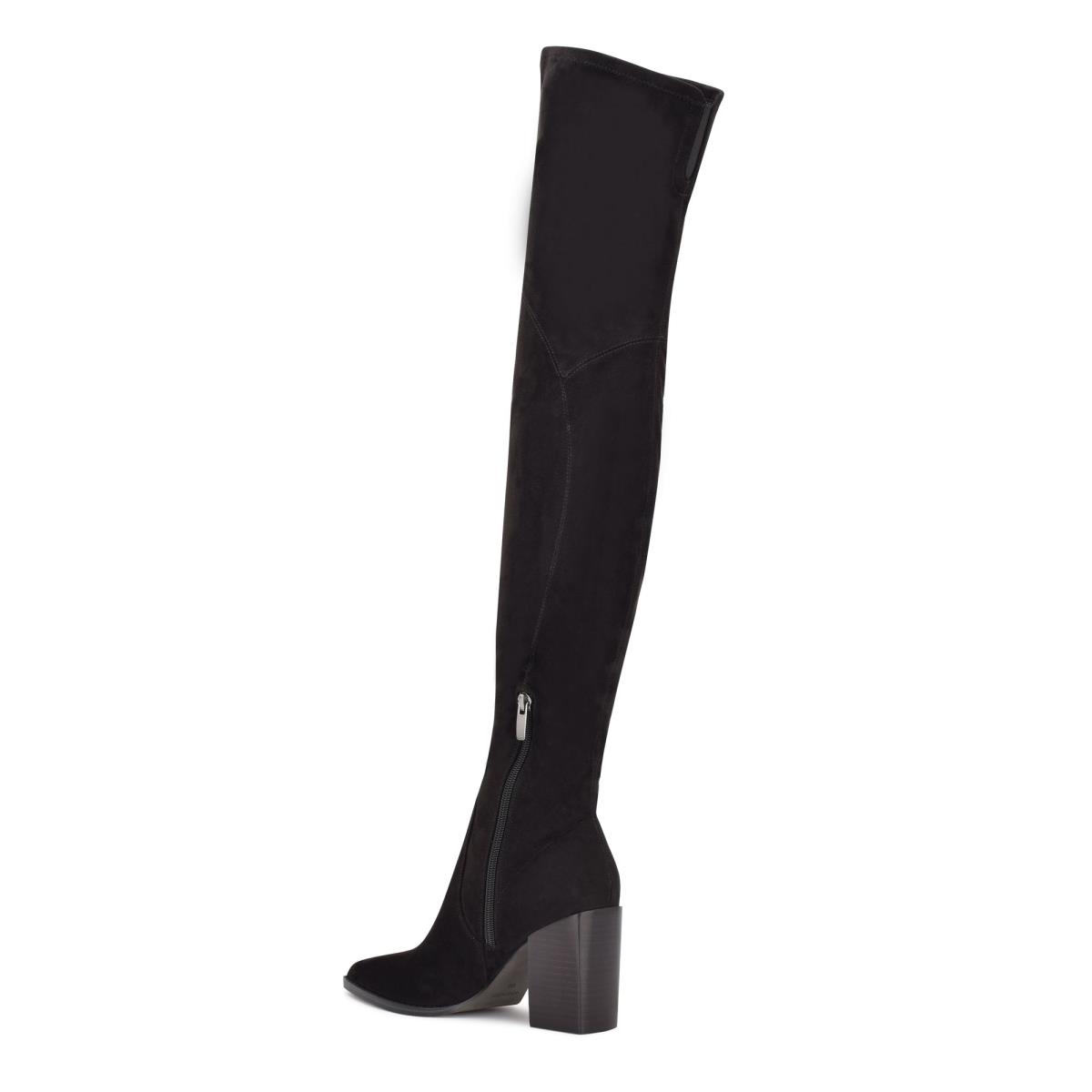 Nine West Barret Over The Knee Schwarz | 0192VQBPY