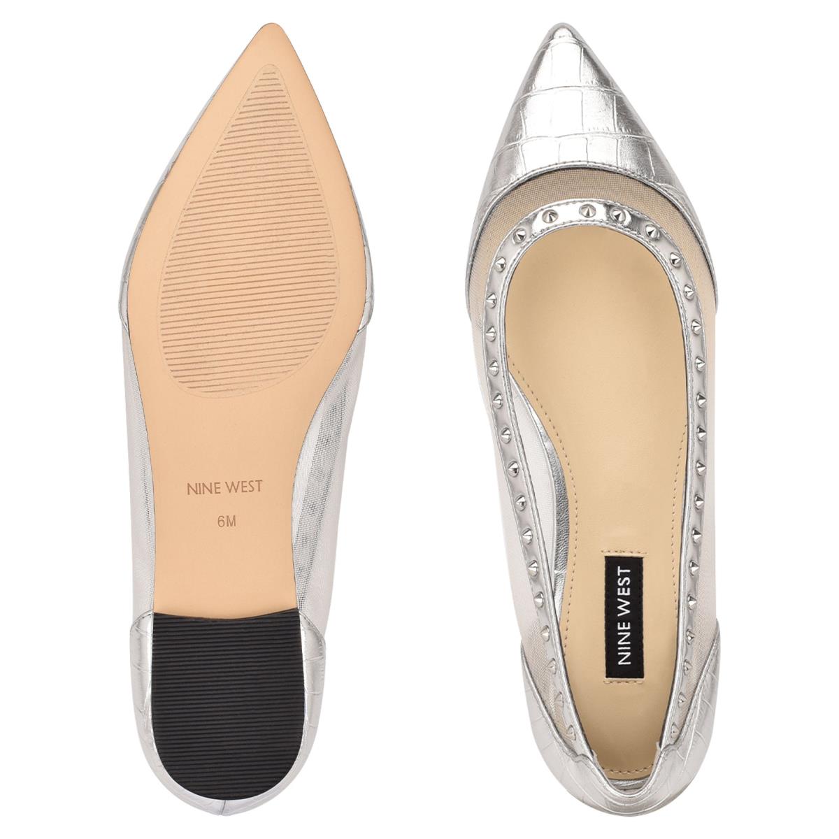 Nine West Bizzie Pointy Kappe Silber | 8619LJZQI