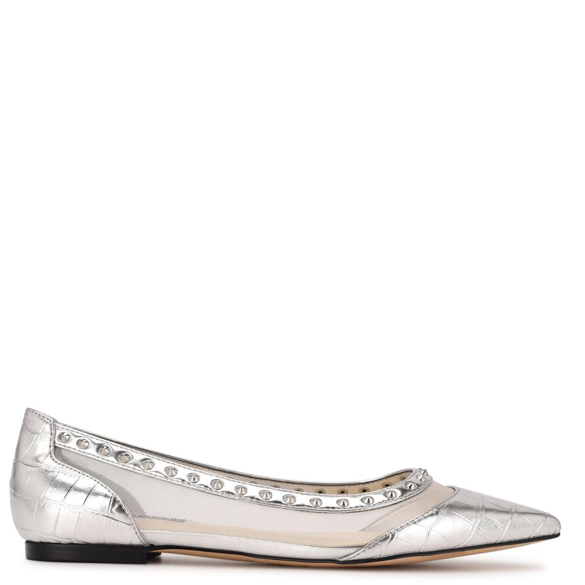 Nine West Bizzie Pointy Kappe Silber | 8619LJZQI