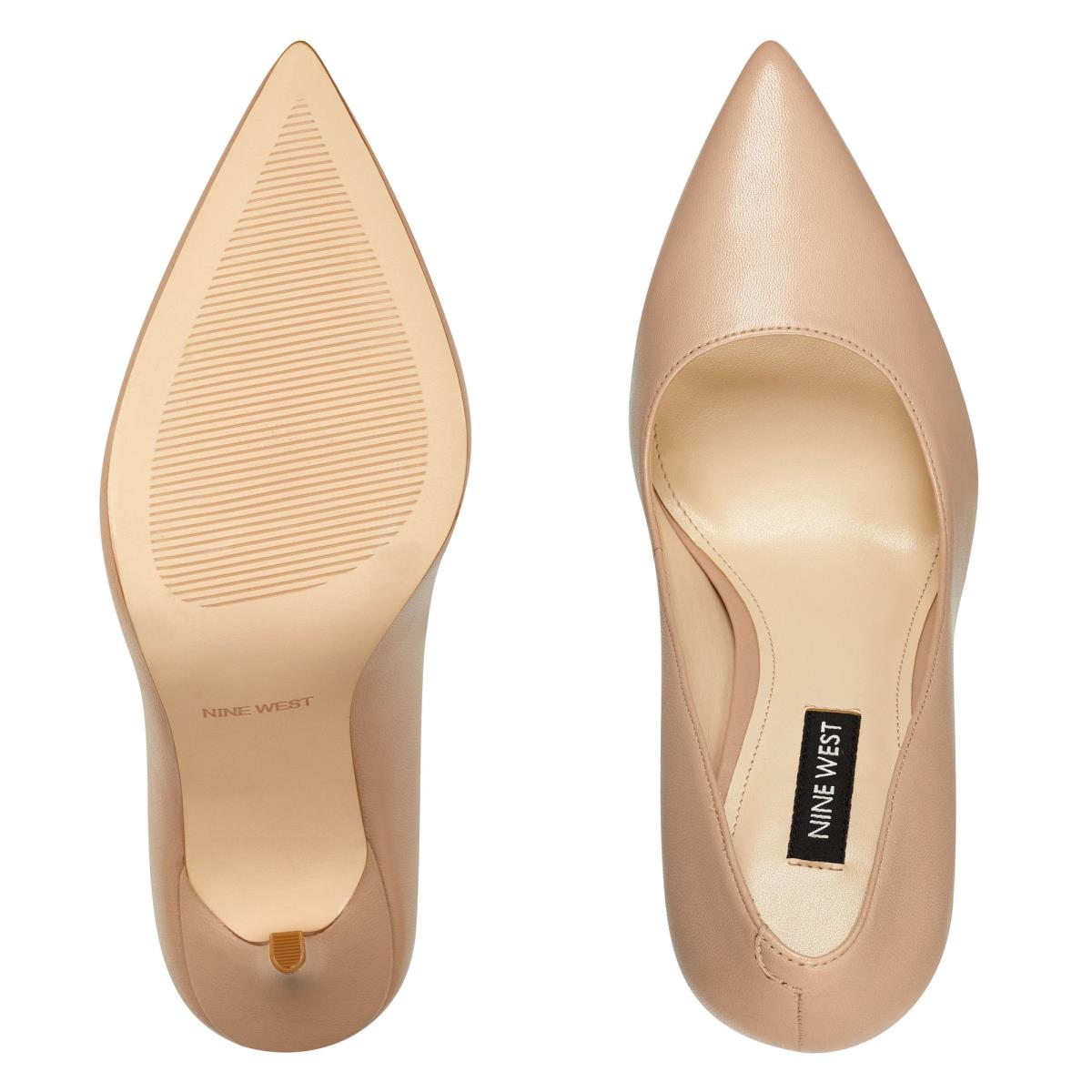 Nine West Bliss Pointy Kappe Hellbeige | 4728KUAGC