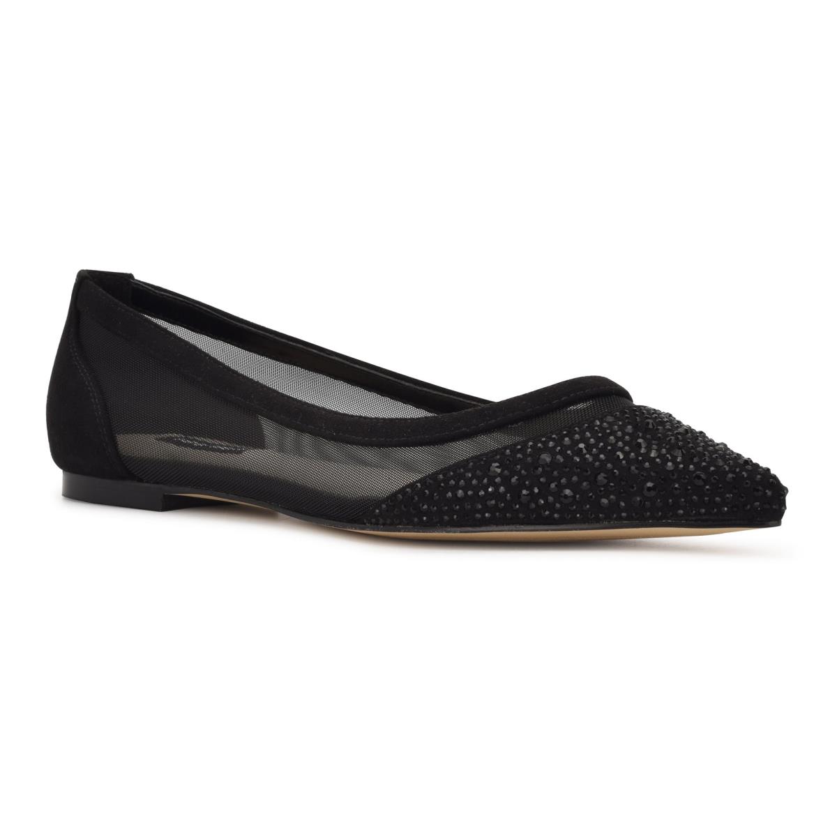 Nine West Bogus Pointy Kappe Schwarz Schwarz | 5940RGEXD