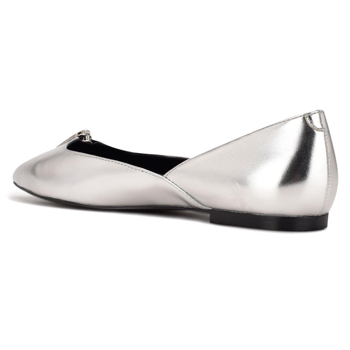 Nine West Brina Pointy Kappe Silber | 5921BZLWI