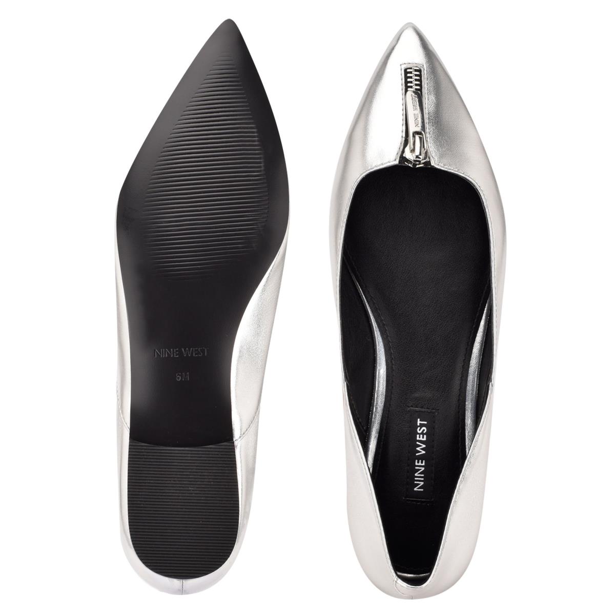 Nine West Brina Pointy Kappe Silber | 5921BZLWI