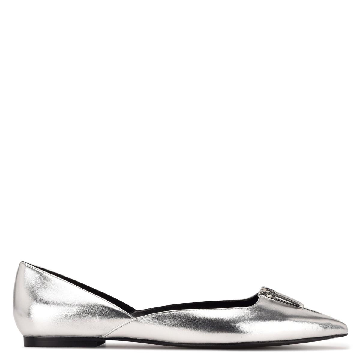 Nine West Brina Pointy Kappe Silber | 5921BZLWI