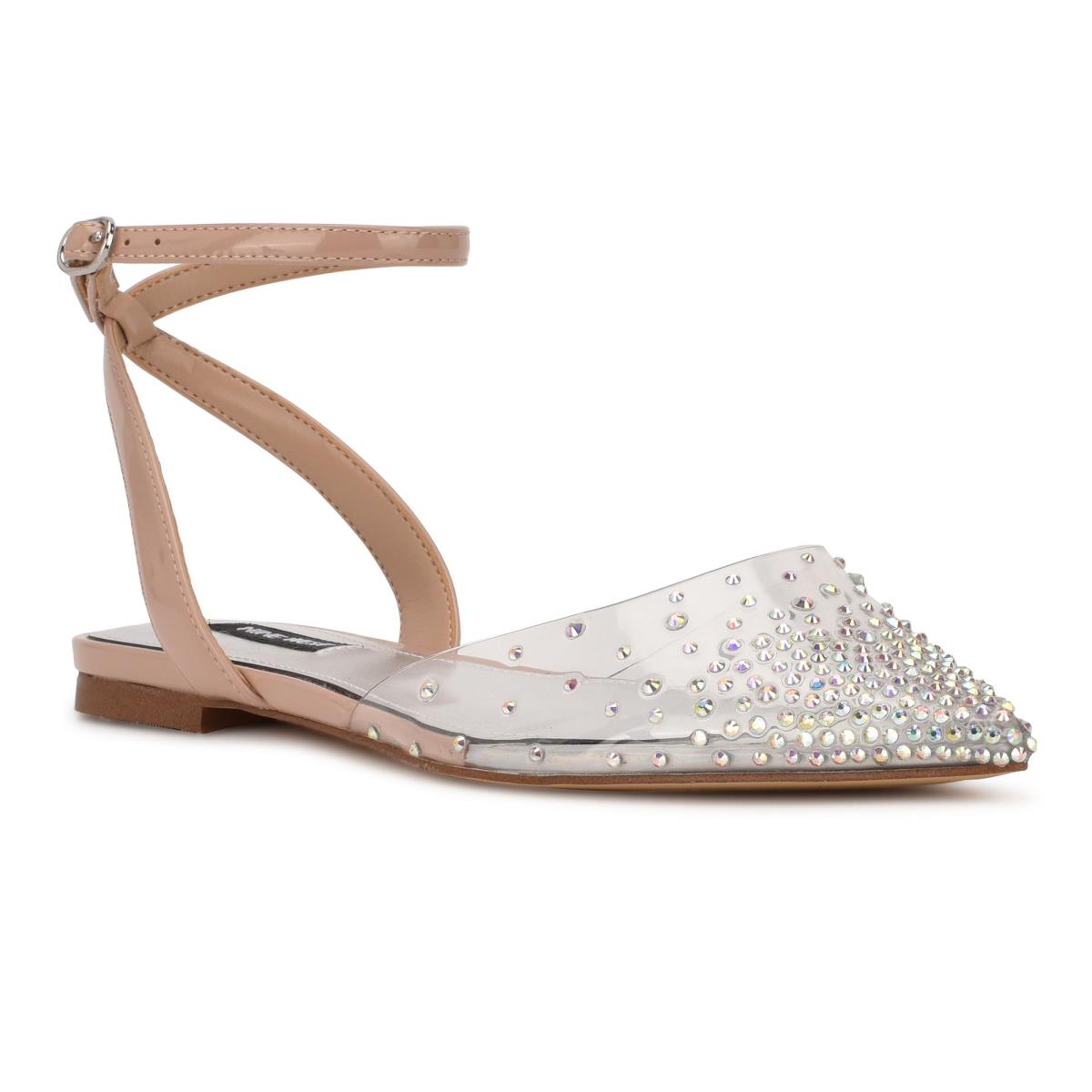 Nine West Briya Pointy Kappe Beige | 7951WESUP