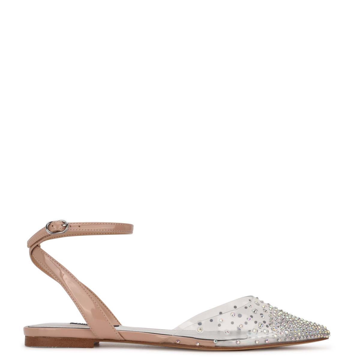 Nine West Briya Pointy Kappe Beige | 7951WESUP