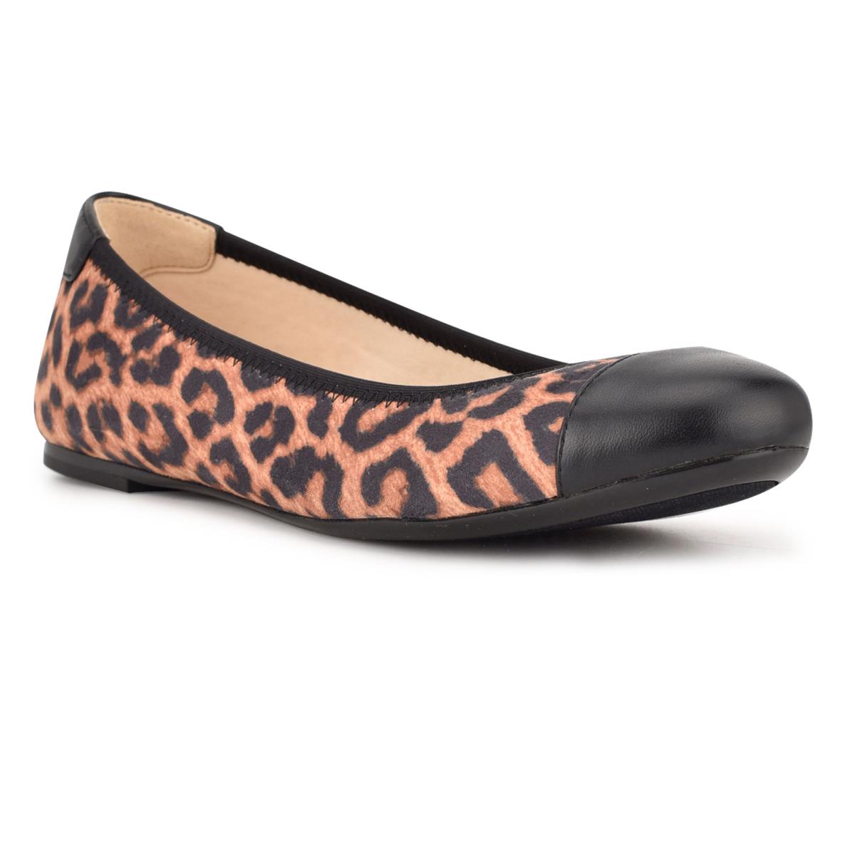 Nine West Capted Ballet Leopard | 1946BXFGM