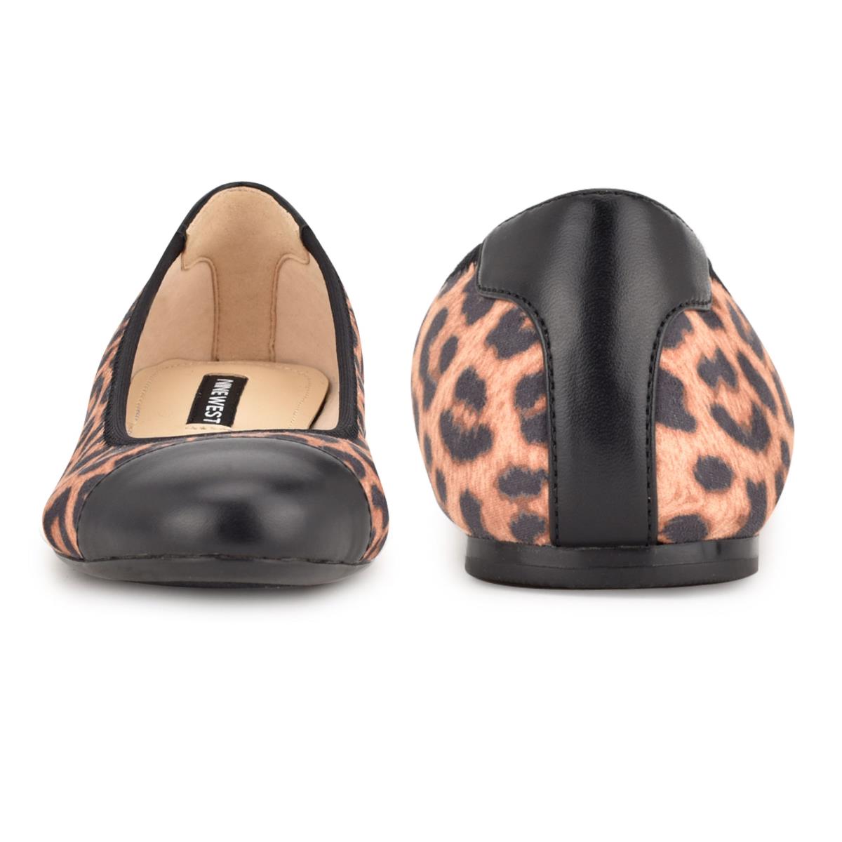 Nine West Capted Ballet Leopard | 1946BXFGM