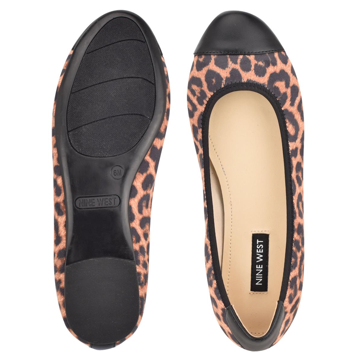 Nine West Capted Ballet Leopard | 1946BXFGM