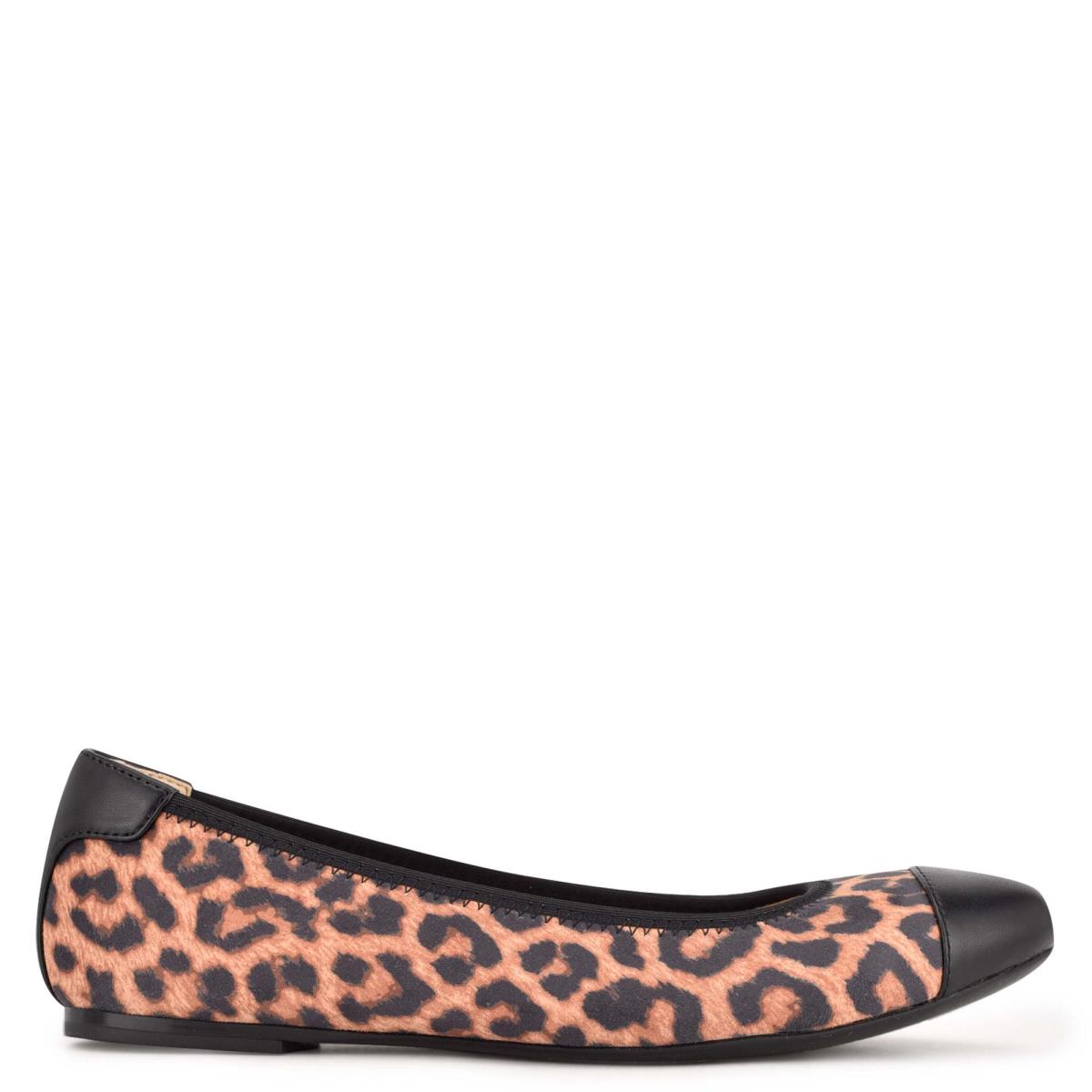 Nine West Capted Ballet Leopard | 1946BXFGM