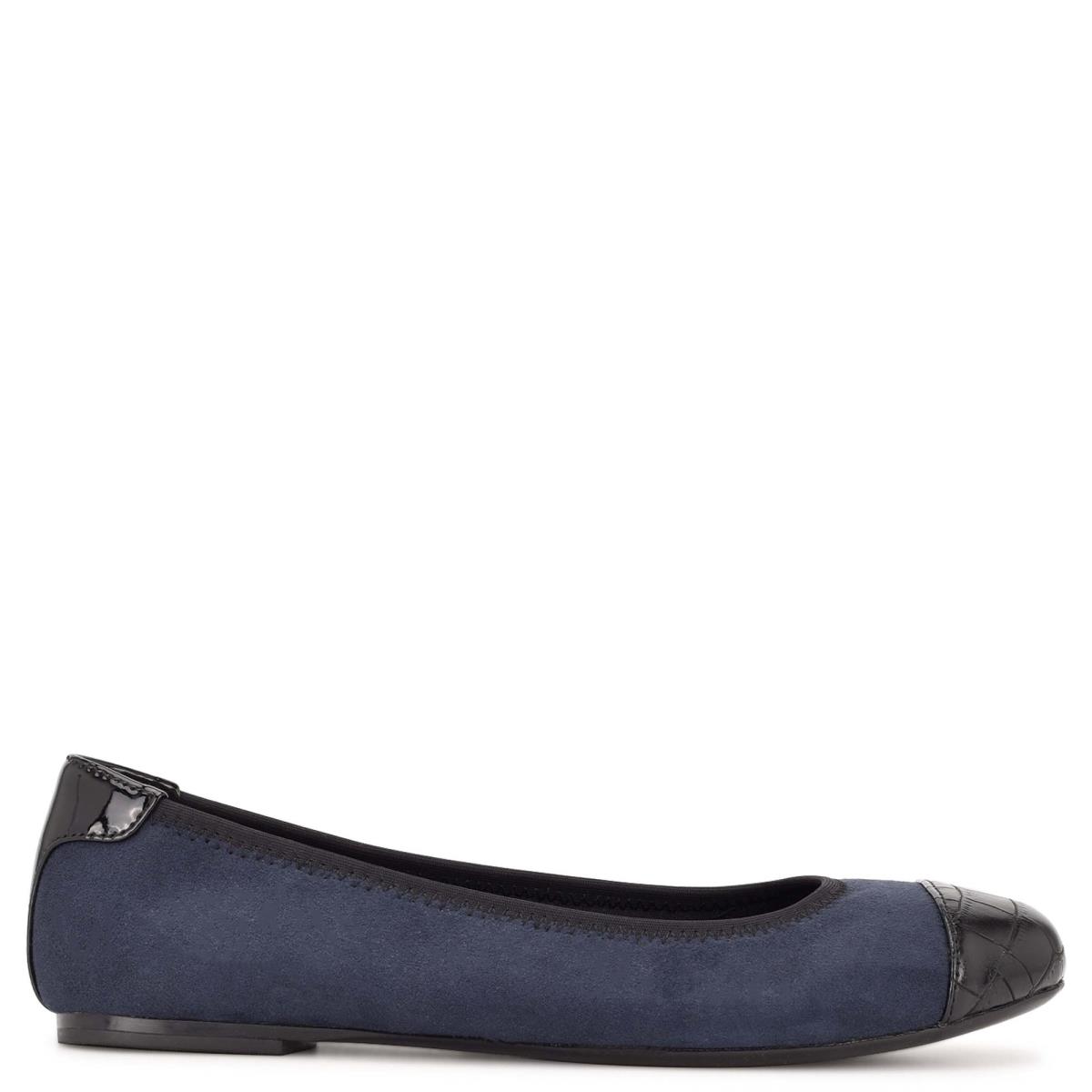 Nine West Capted Ballet Navy | 5071CPRJX