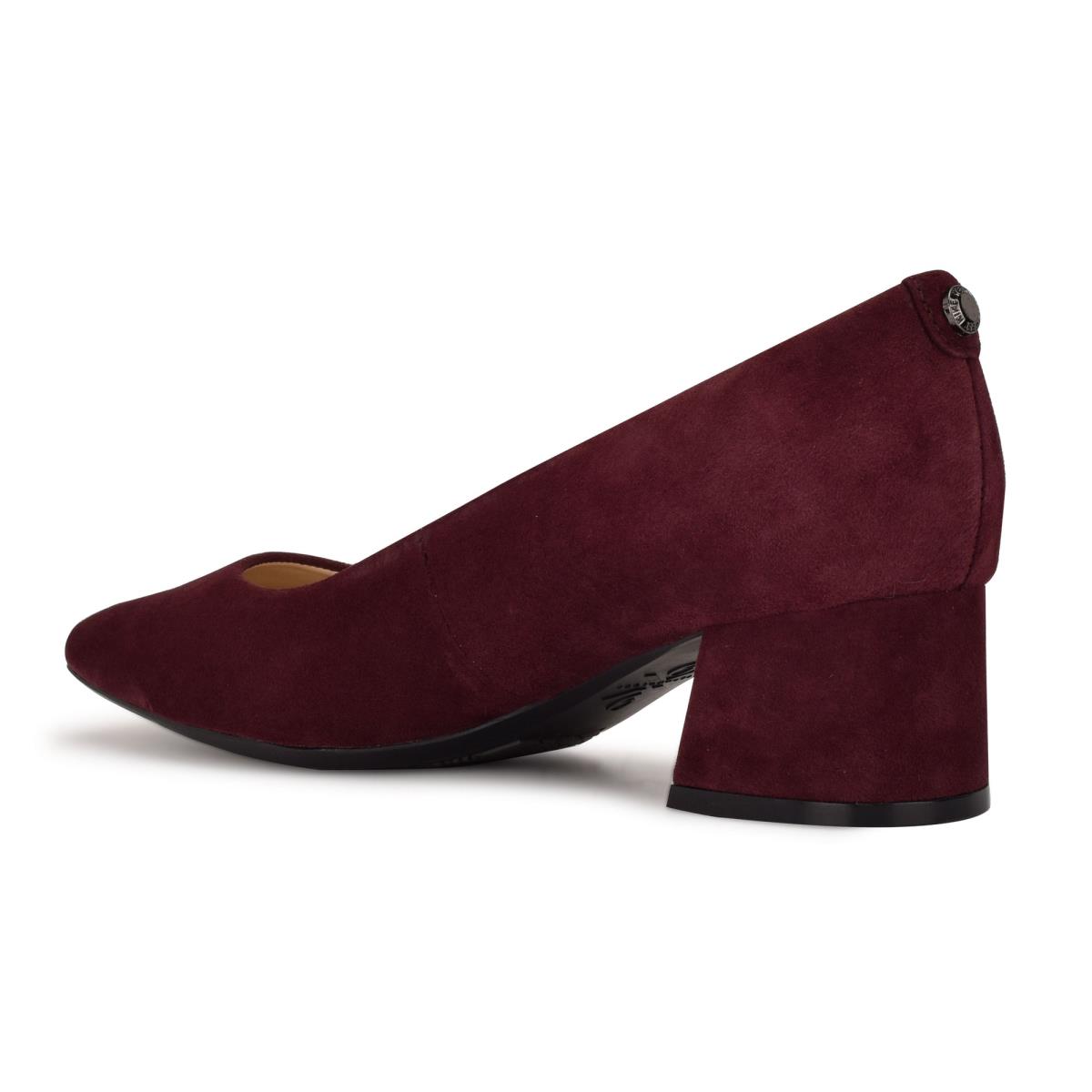 Nine West Cloe 9x9 Block Heel Bordeaux | 9162FDTLV