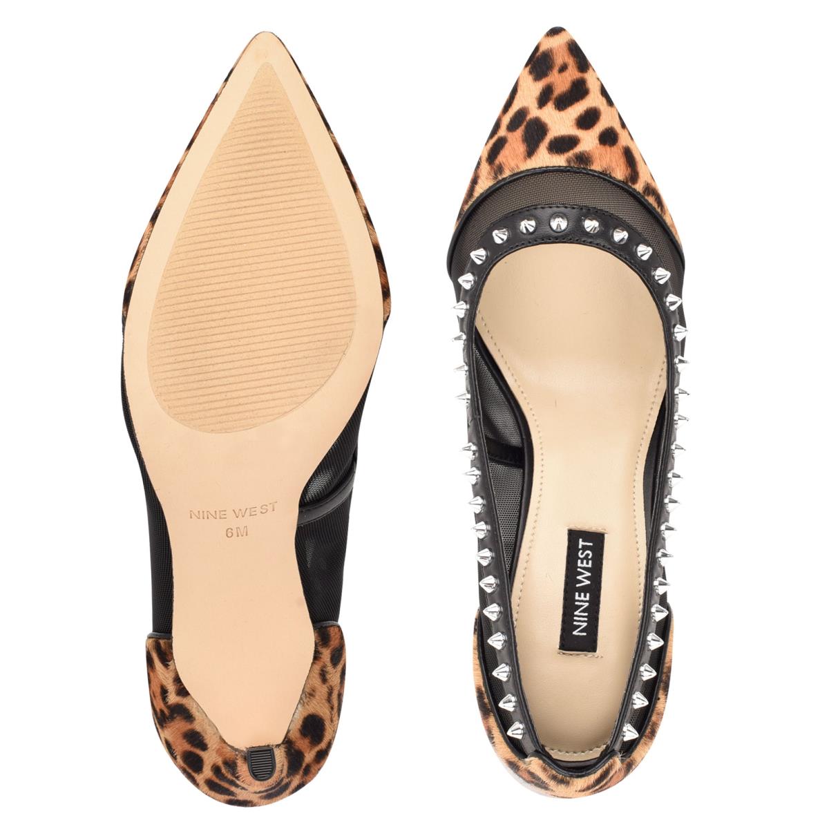 Nine West Erian Pointy Kappe Leopard | 0498ZJONF