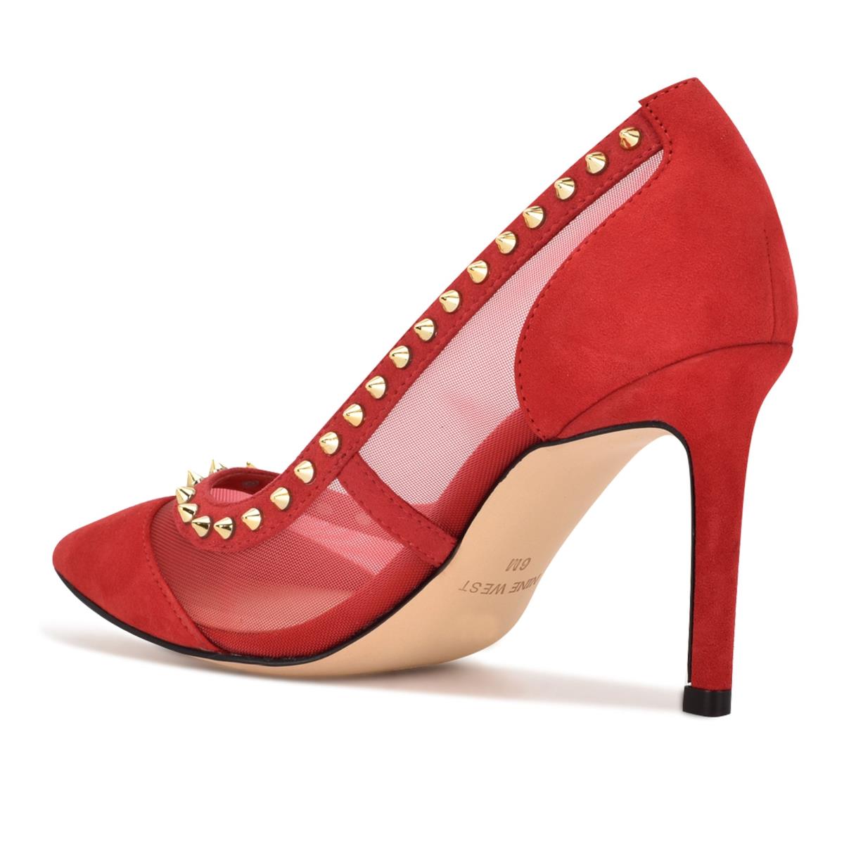 Nine West Erian Pointy Kappe Rot | 8927QRXDC