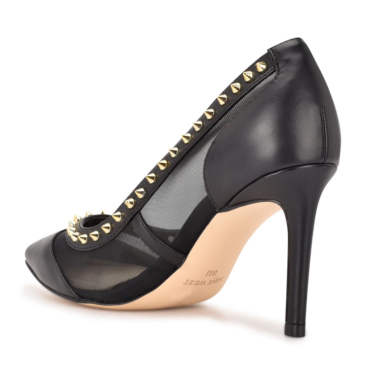 Nine West Erian Pointy Kappe Schwarz | 5263LUWBO