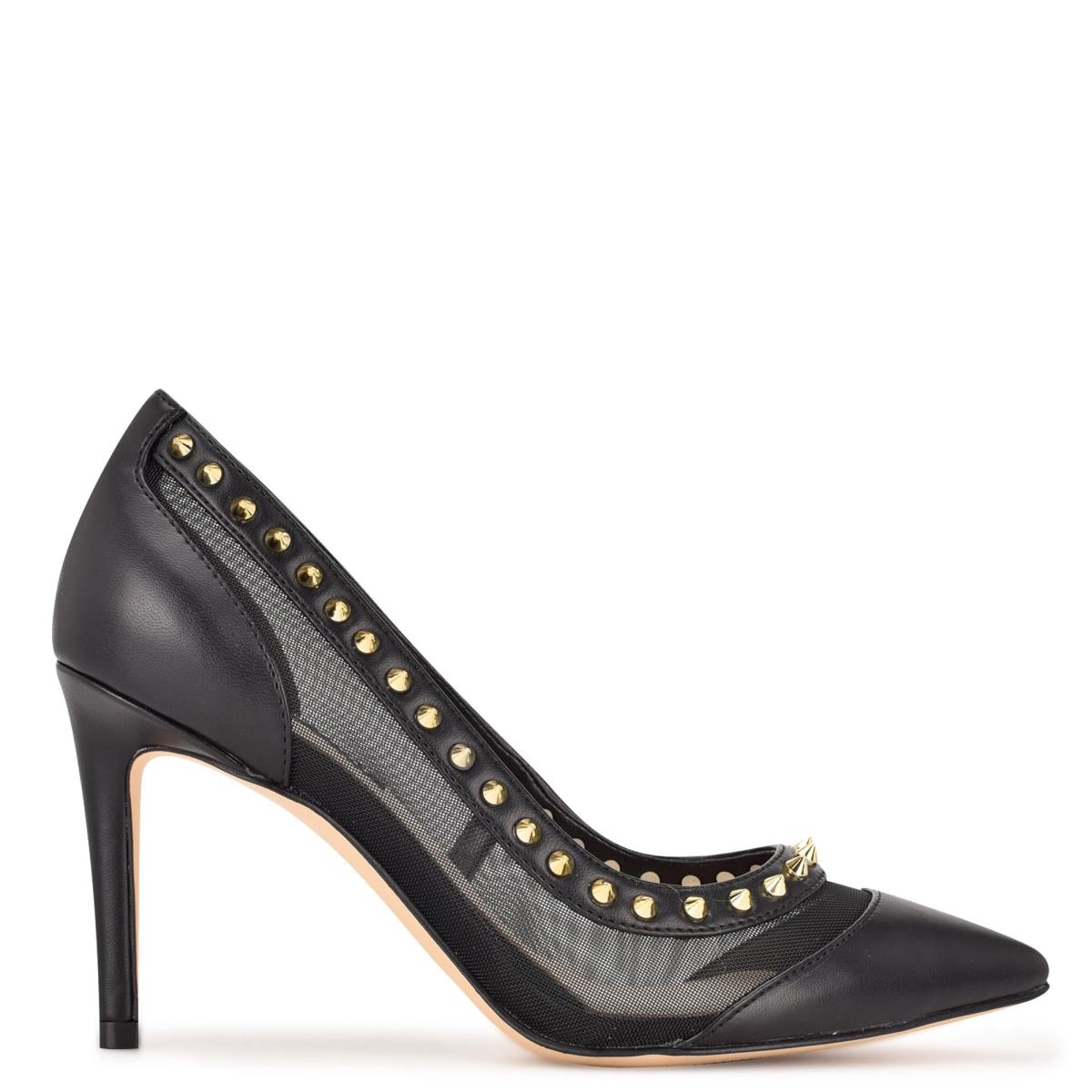 Nine West Erian Pointy Kappe Schwarz | 5263LUWBO