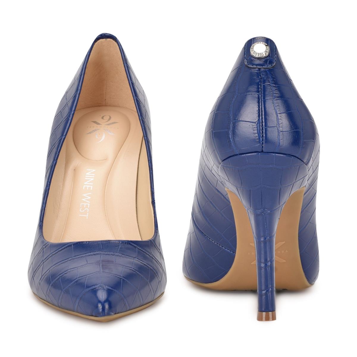 Nine West Fifth 9x9 Pointy Kappe Blau | 5906KSEDL