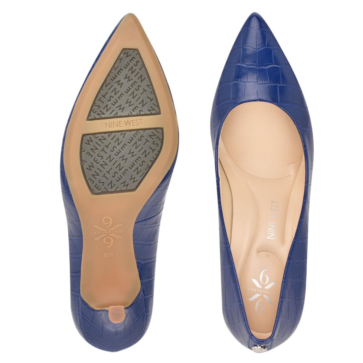 Nine West Fifth 9x9 Pointy Kappe Blau | 5906KSEDL