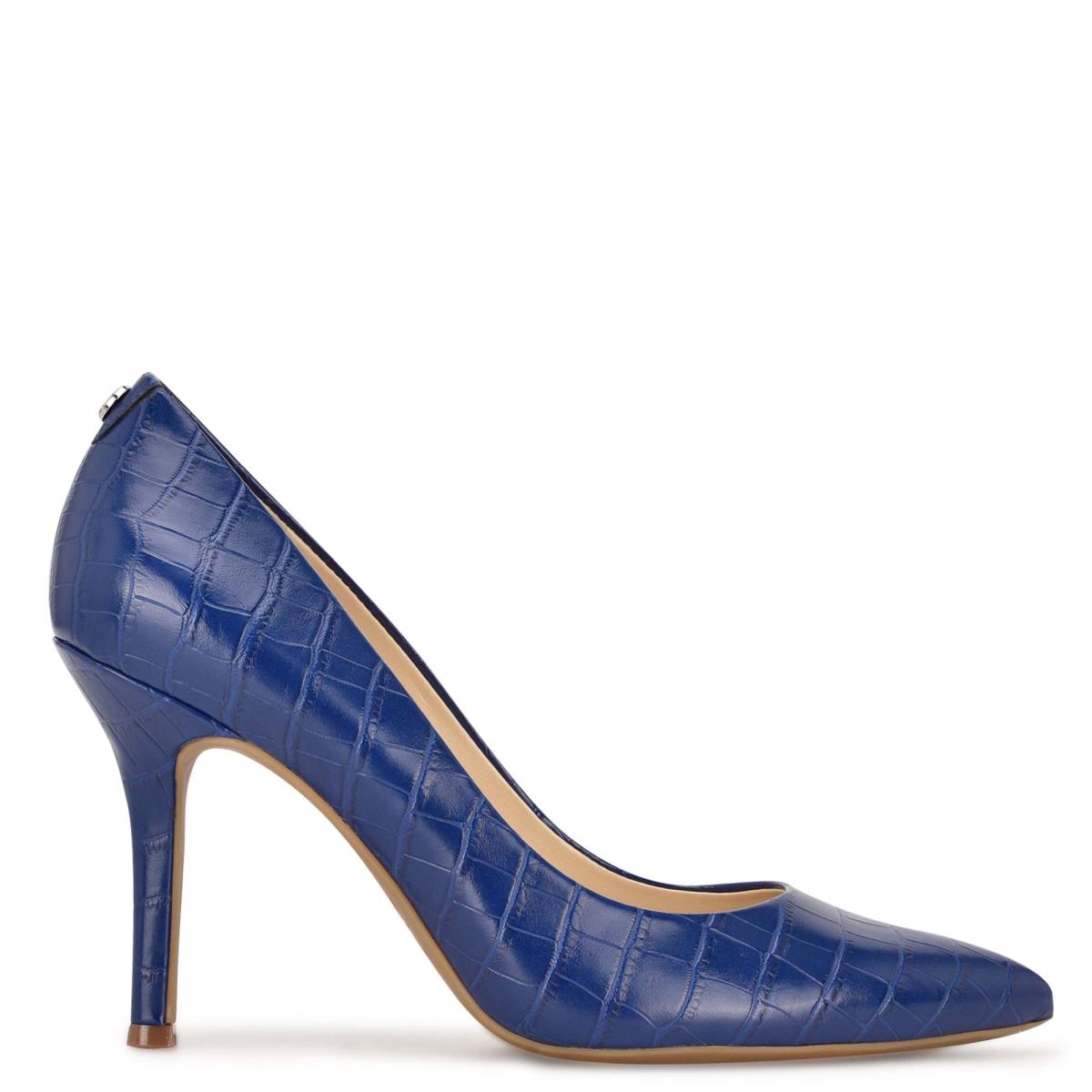 Nine West Fifth 9x9 Pointy Kappe Blau | 5906KSEDL