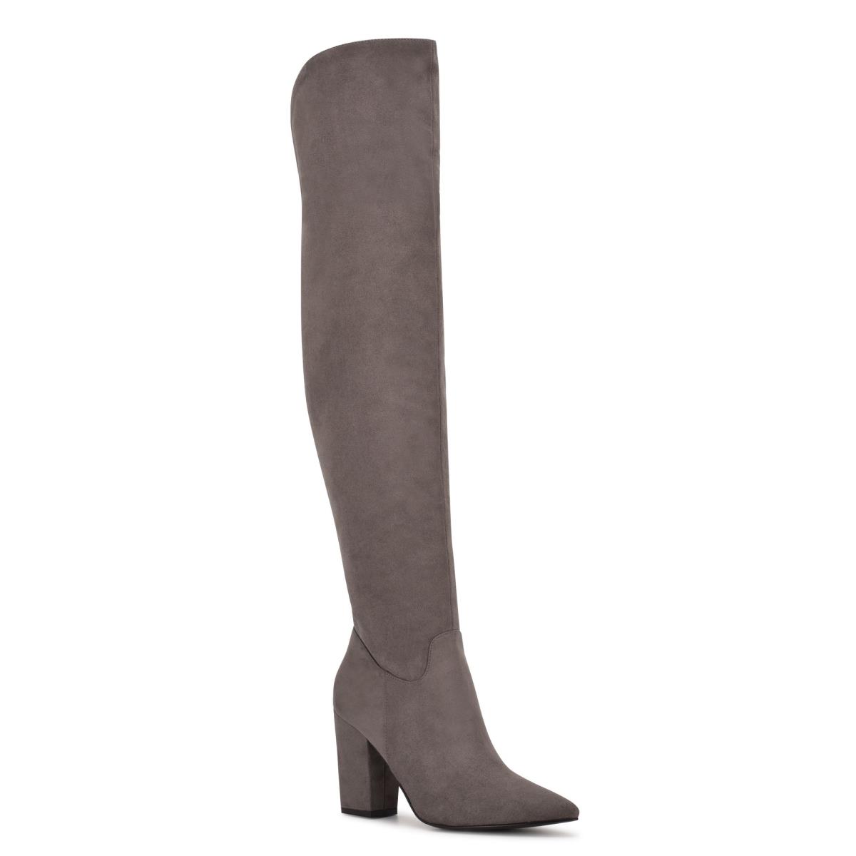 Nine West Goforit Over The Knee Grau | 7430MZJDX