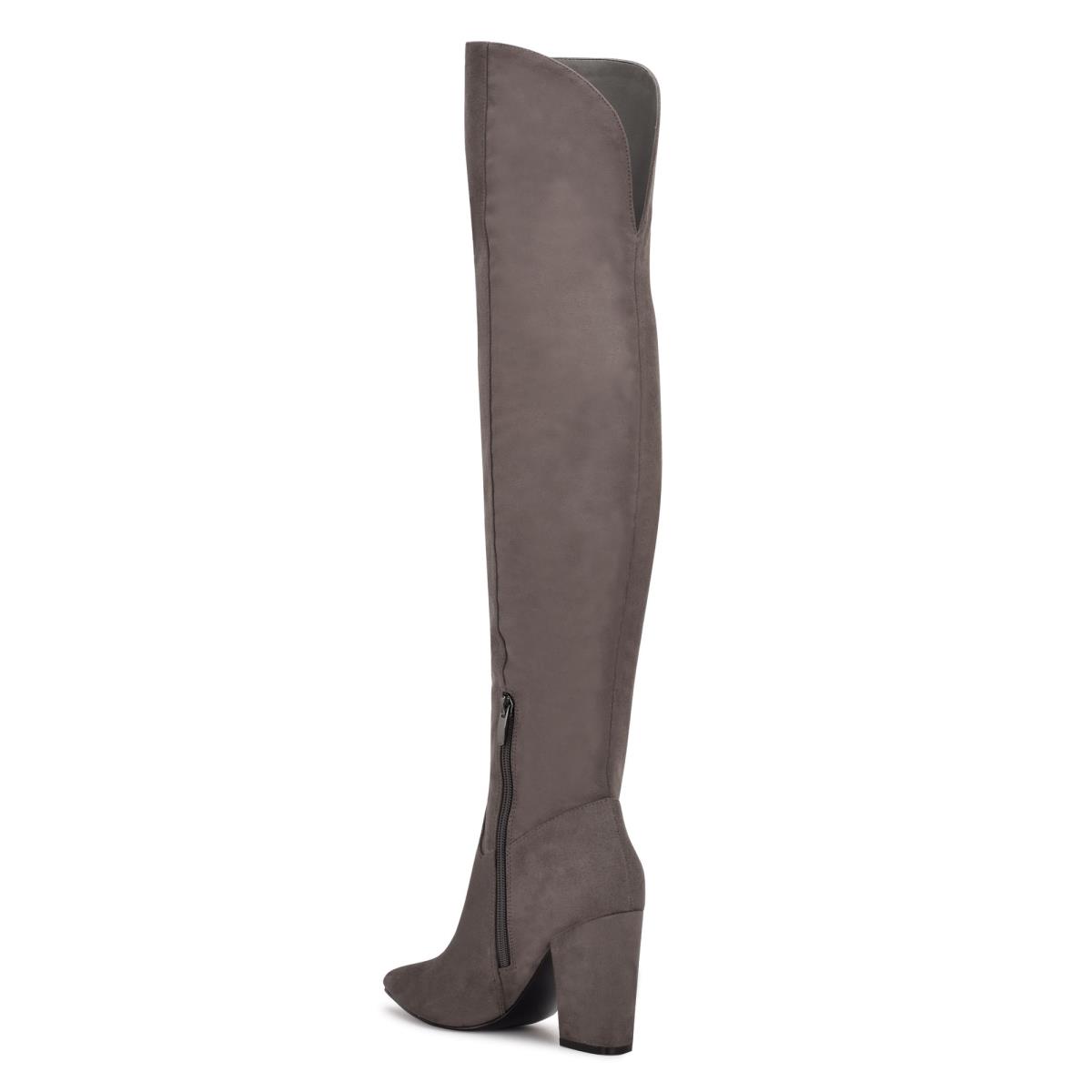 Nine West Goforit Over The Knee Grau | 7430MZJDX