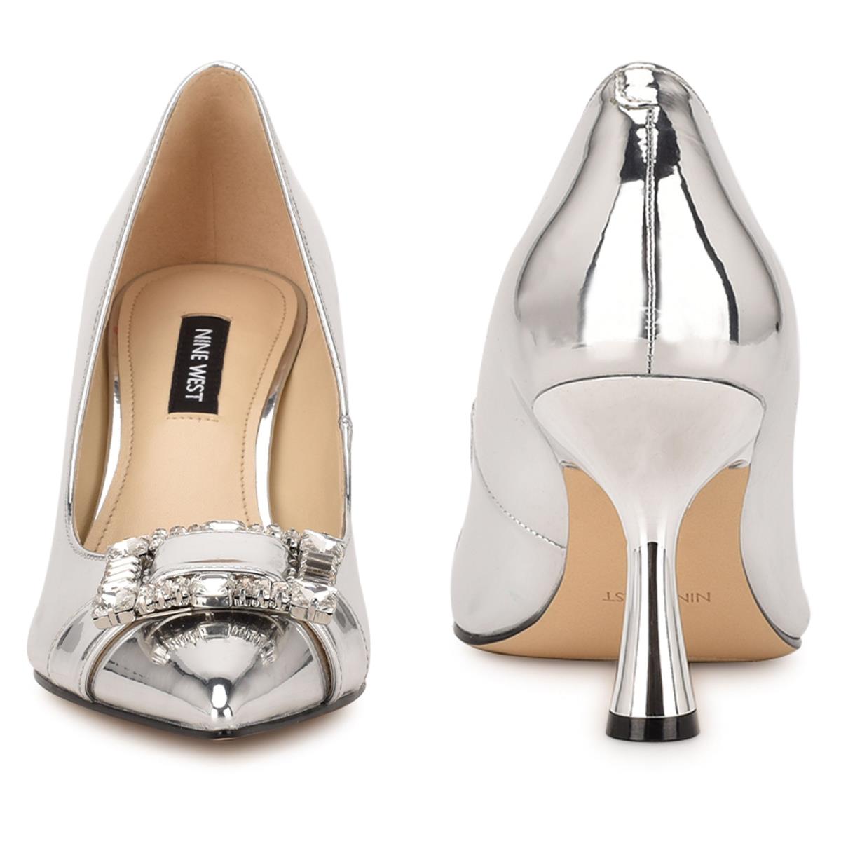 Nine West Helyn Pointy Kappe Silber | 7581HPNXM