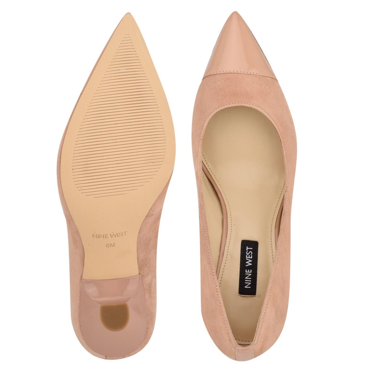 Nine West Hippa Pointy Kappe Beige | 3617NJRCH