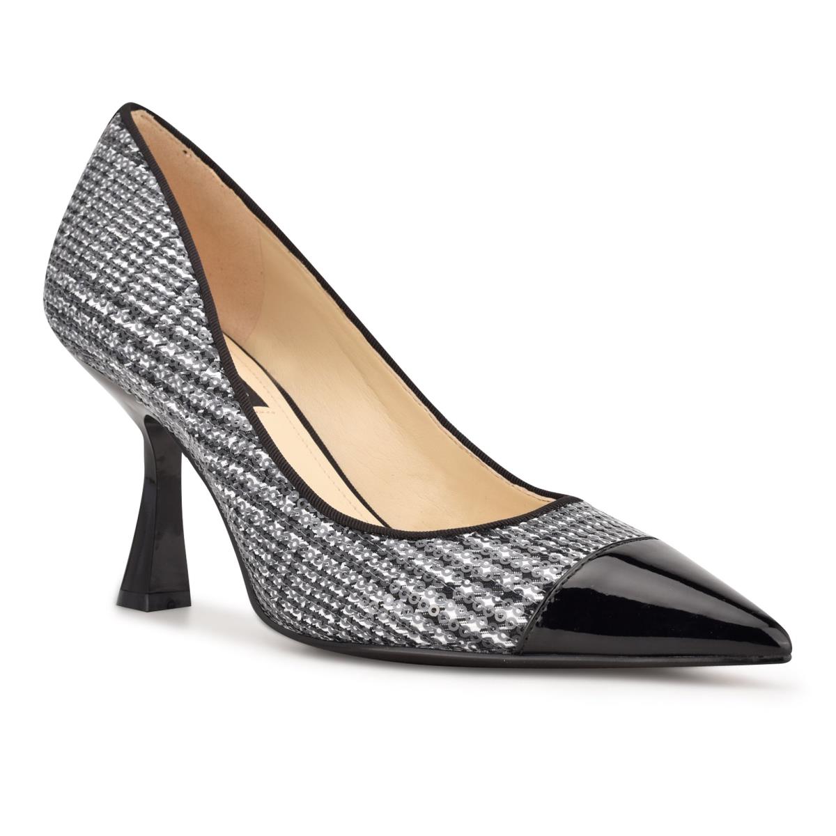 Nine West Hippa Pointy Kappe Schwarz | 4153AZTYU