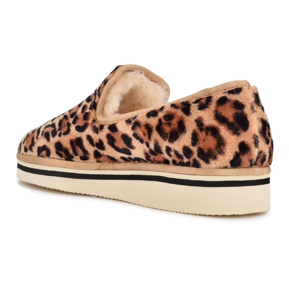 Nine West Laze Cozy Slip On Leopard | 8795CKFAH