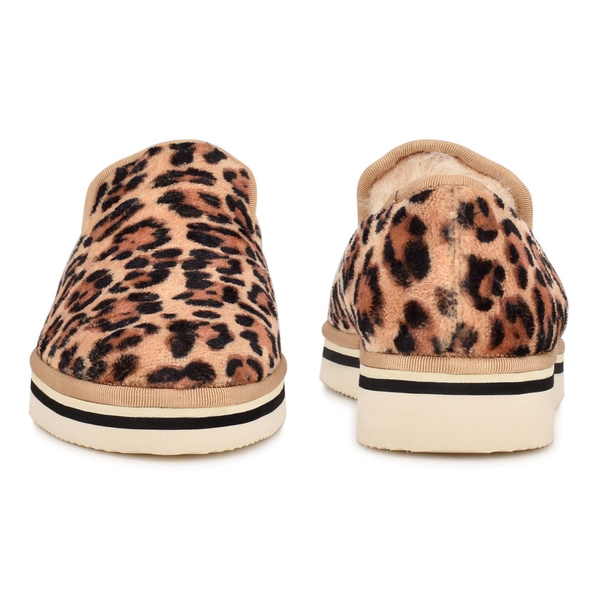 Nine West Laze Cozy Slip On Leopard | 8795CKFAH