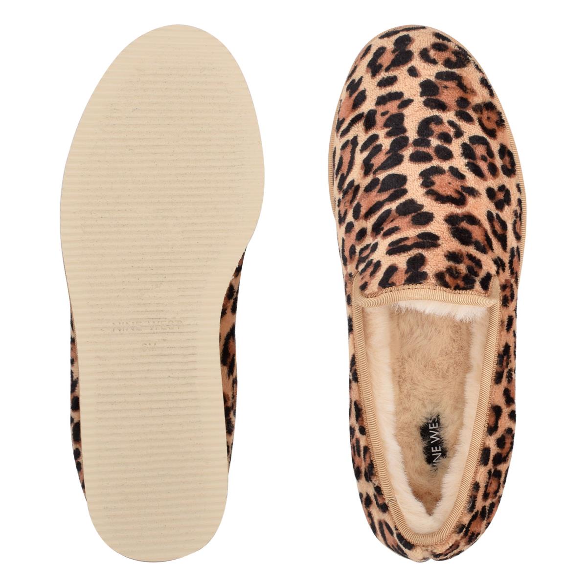 Nine West Laze Cozy Slip On Leopard | 8795CKFAH