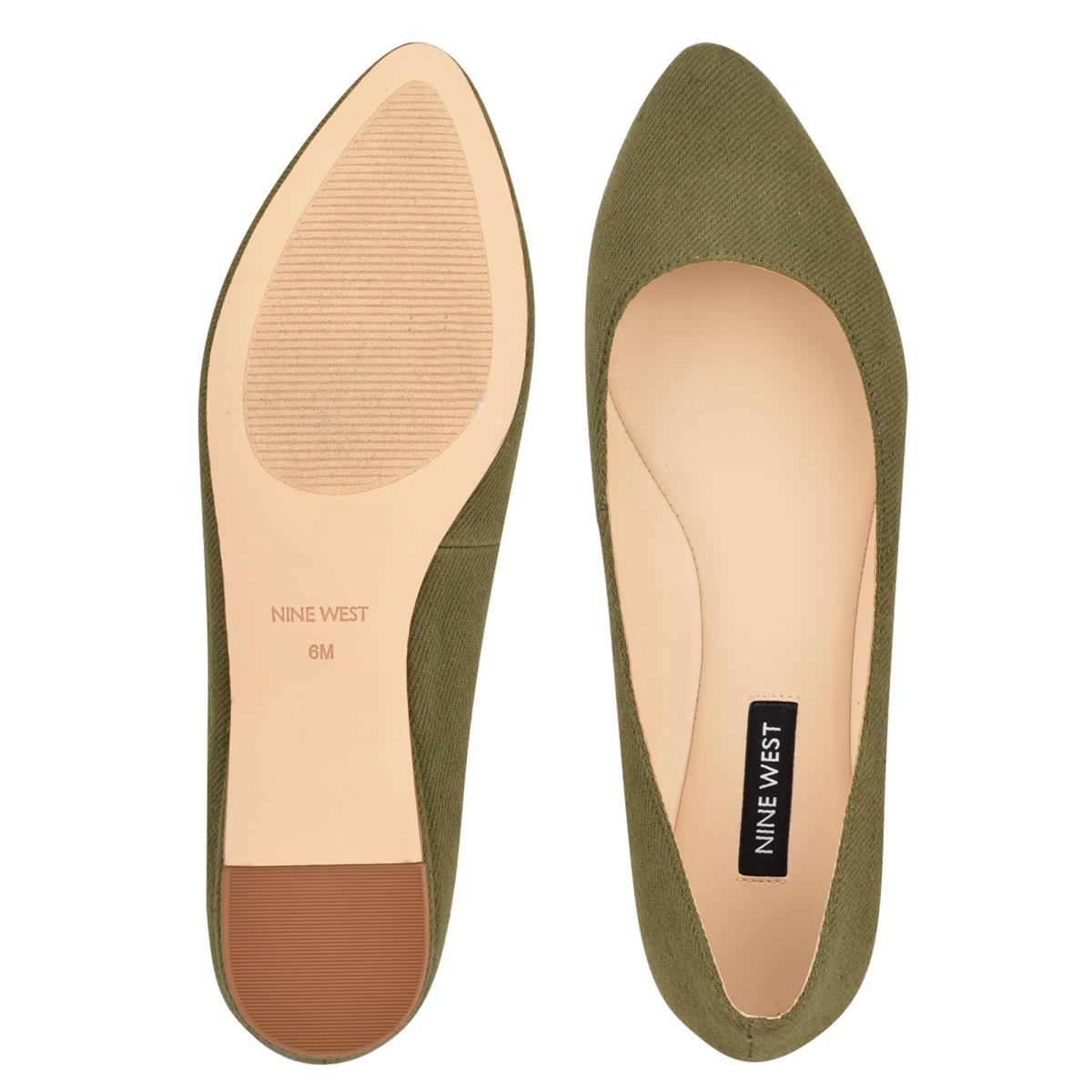 Nine West Speakup Almond Kappe Olivgrün | 1586BIPOW