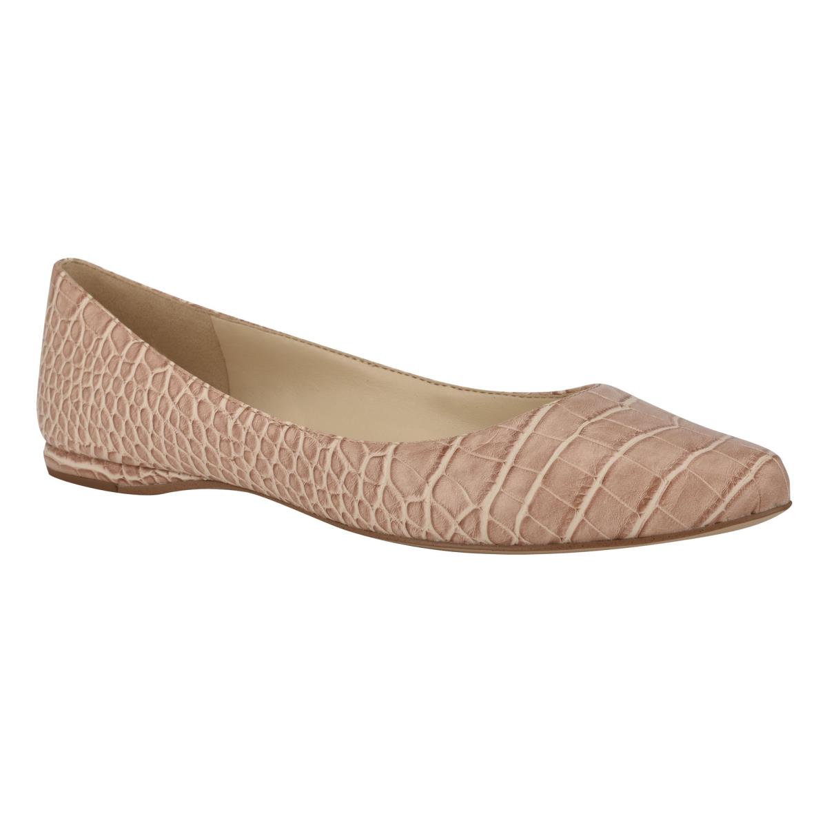 Nine West Speakup Almond Kappe Rosa Schlangenoptik | 9421UTVMS