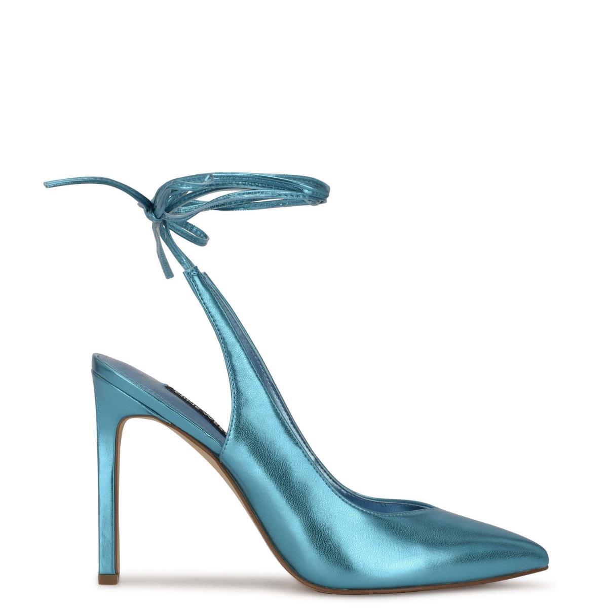 Nine West Talon Ankle Wrap Kleider Blau | 2586QTGPA