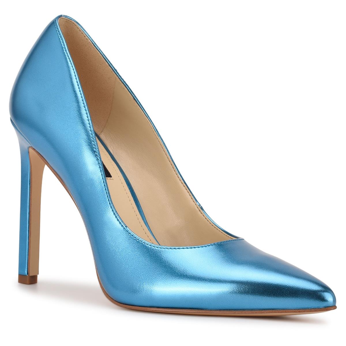 Nine West Tatiana Pointy Kappe Hellblau | 2460RXCET