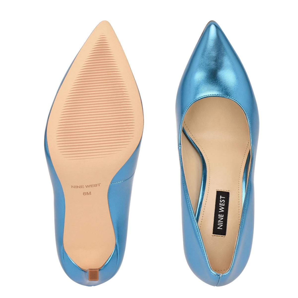 Nine West Tatiana Pointy Kappe Hellblau | 2460RXCET