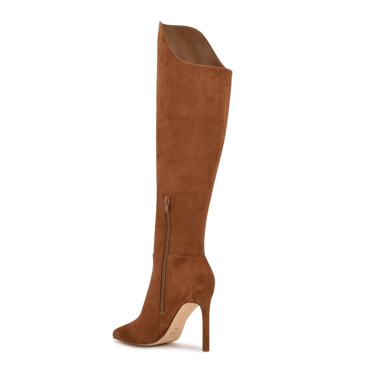 Nine West Teleena Weite Calf Braun | 5932AZKQE