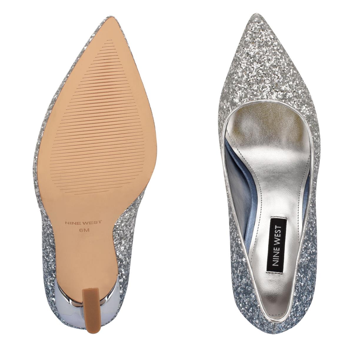 Nine West Trendz Pointy Kappe Blau | 1263XDOKG