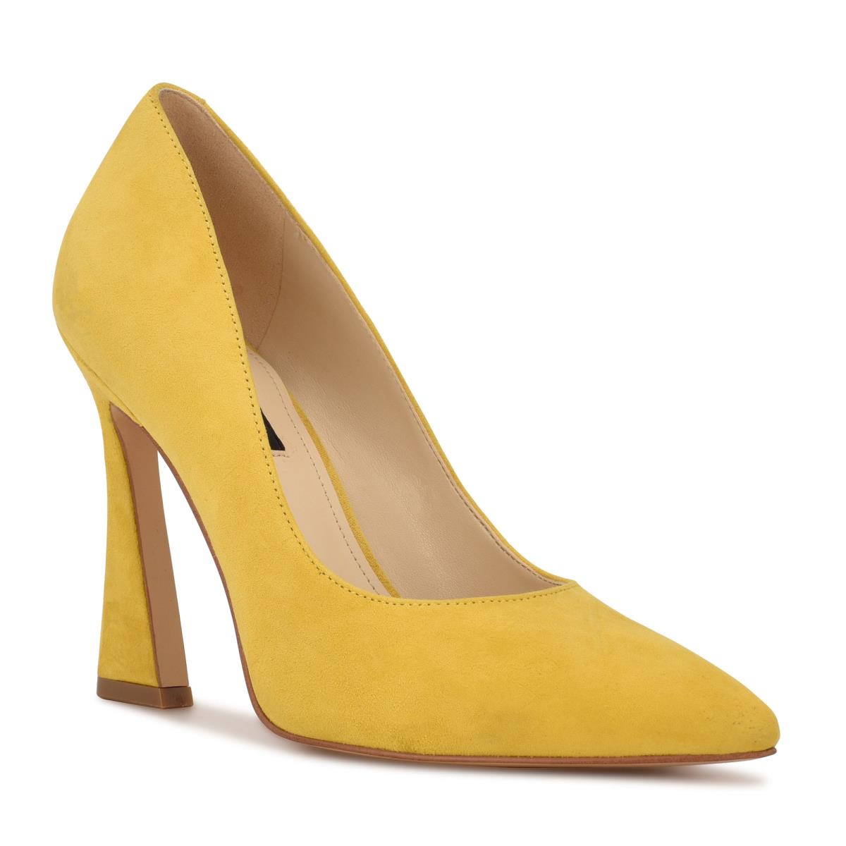 Nine West Trendz Pointy Kappe Gelb | 8547BUXKC