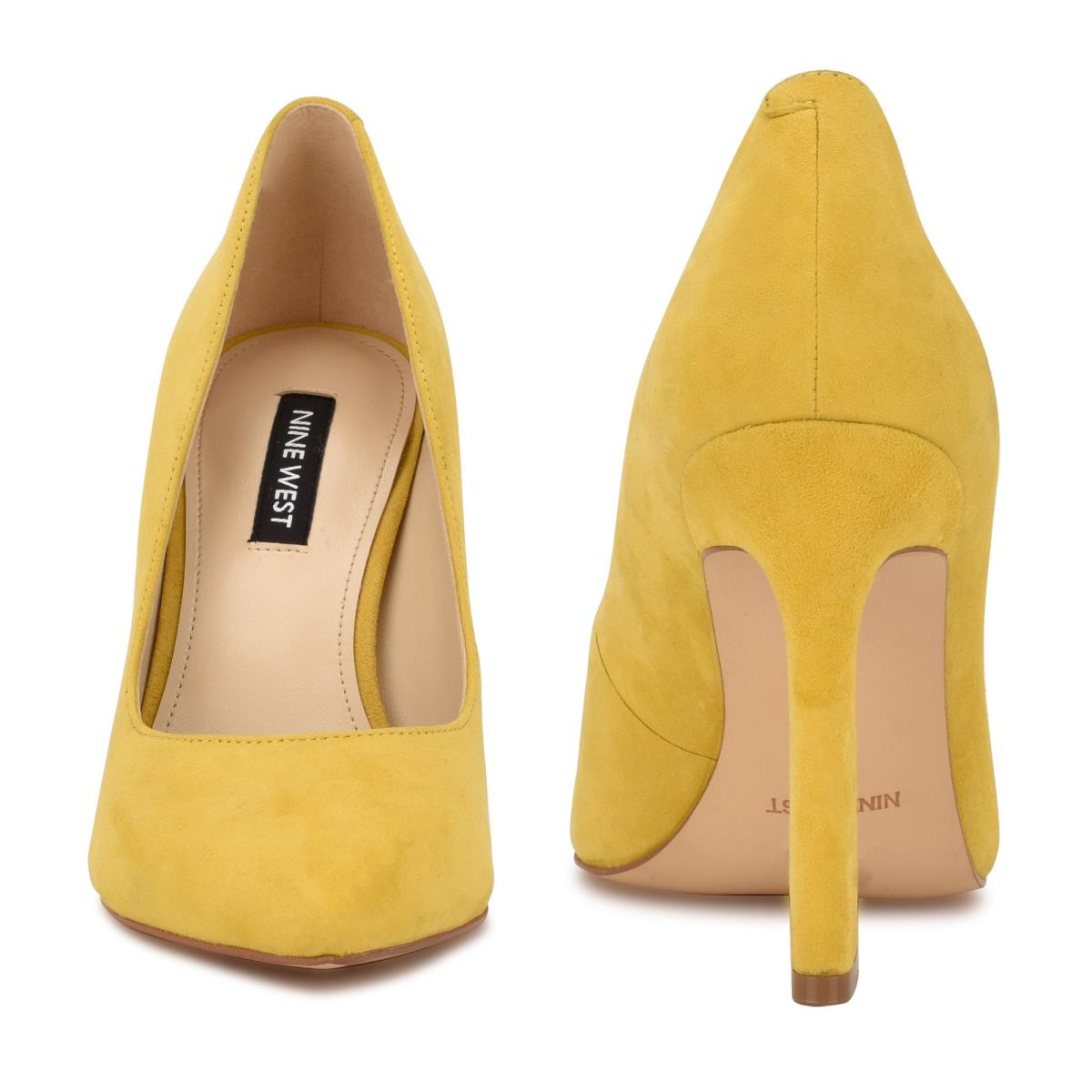 Nine West Trendz Pointy Kappe Gelb | 8547BUXKC